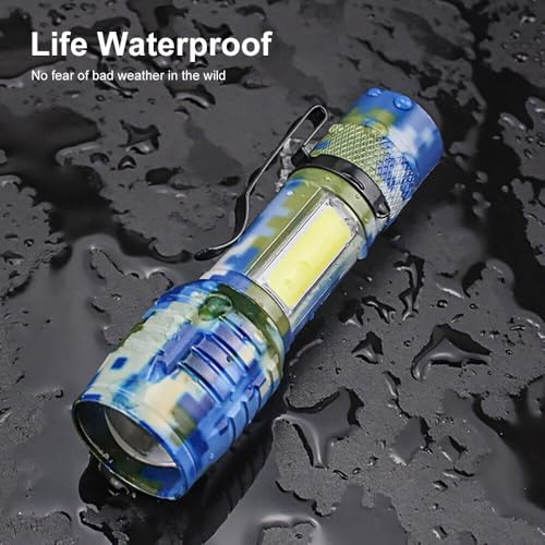 Care4 Care 4 Small Metal Pocket Torch Light | Emergency Light for Home Rechargeable Military Flashlight - Image 2