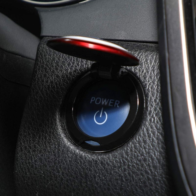 OUMETE Car Engine Start Button Cover ABS Car Ignition Switch Trim Cover Captain America Auto Start Ring - Image 4