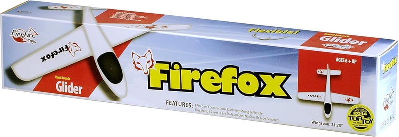 Fire fox طائرة شراعية يدوية فيرفوكس - جناح بطول 22.75 بوصة، مصنوعة من رغوة EPO، تنزلق لمسافة 75 قدم، متينة ومرنة، مثالية للحدائق الخلفية والحدائق العامة - Image 5