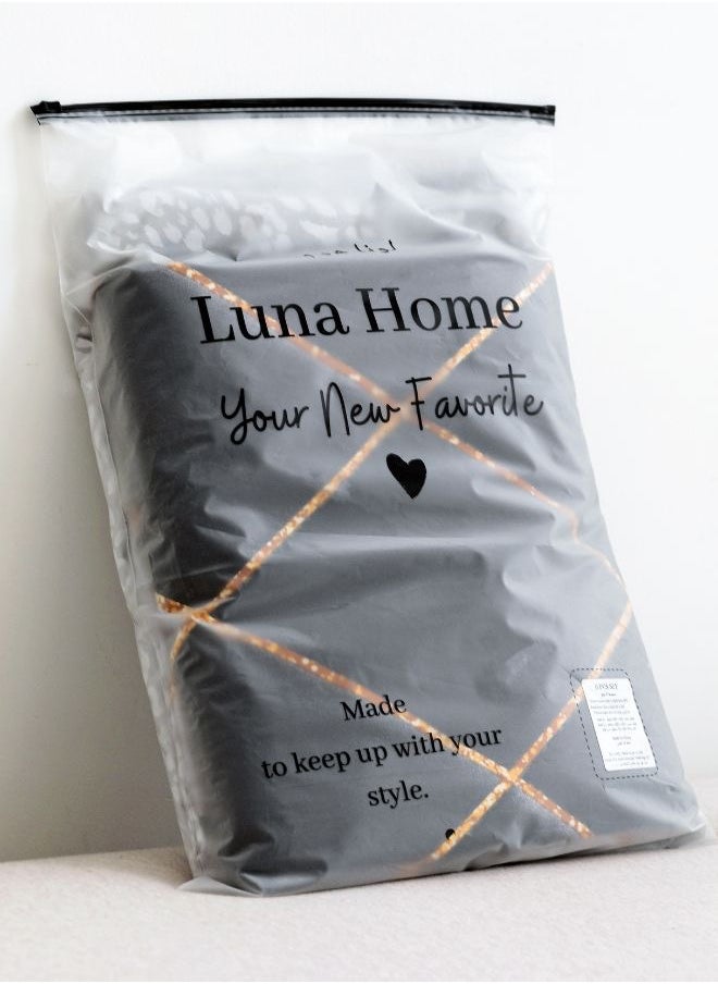 LUNA Home - King Size 6 Piece Diamond Pattern Duvet Cover Set Black And Gray Bedding Set. - Image 1
