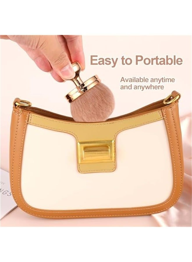 Large Powder Brush, Foundation Applicator with Anti-Snag Feature, Mushroom Head Blush Brush, Kabuki Powder Makeup Brush, Perfect for Foundation and Blush Application - Image 5