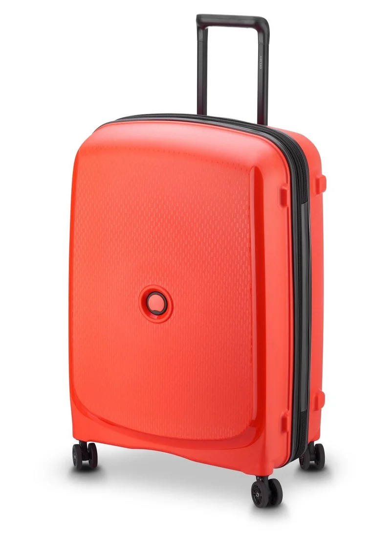 DELSEY Paris Belmont+ 71cm Hardcase 4 Double Wheel Expandable Check In Luggage Trolley Faded Red