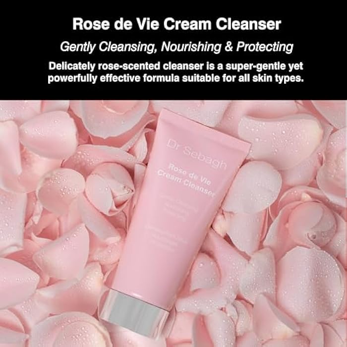 Dr. Sebagh Dr Sebagh Rose de Vie Cream Cleanser - 3.4 fl oz | Suitable for All Skin Types | Hydrating Facial Cleanser | Deep-Pore Target Action Removes Impurities & Make-Up | Soothes, Hydrates & Refreshes Skin - Image 3