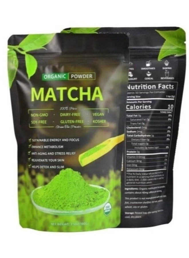 MATCHA Pure Matcha Powder, Organic Matcha Green Tea, Japanese Matcha green tea 100gm - Image 1