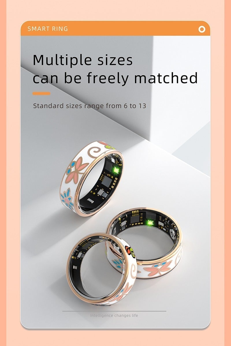 ZXING 2026 New Year Fashion Tech Ramadan Smart Wearable Gift Exclusive Private Model NFC Waterproof Smart Ring Titanium Steel Multiple Sport Modes Health Monitoring - Image 4