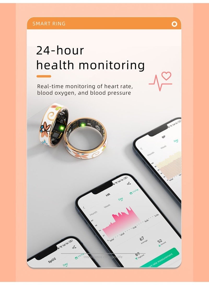 ‌زيكسينغ SMART RING ذكي مزود بالذكاء الاصطناعي، هدية مثالية مصنوعة من الفولاذ التيتانيوم، مقاوم للماء، مزود بدعم NFC، يدعم أوضاع رياضية متعددة، ويقدم مراقبة صحية شاملة — نموذج حصري خاص. - Image 1