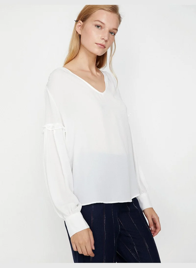 KOTON Sleeve Detailed Blouse