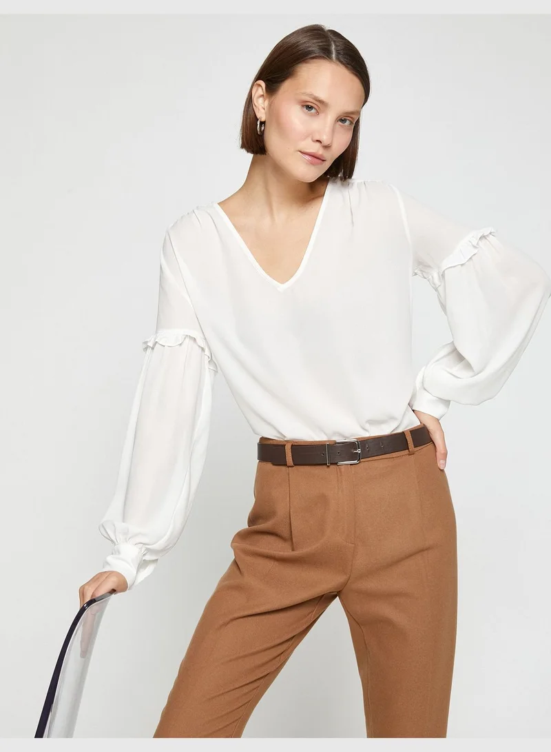 KOTON Sleeve Detailed Blouse