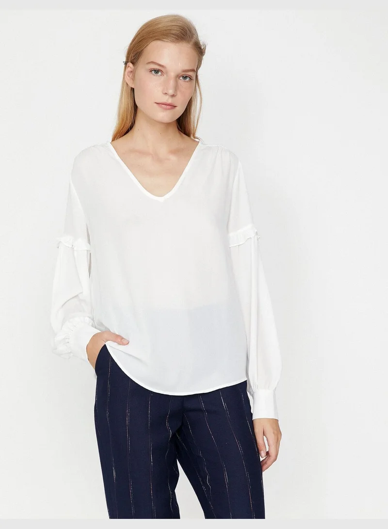 KOTON Sleeve Detailed Blouse