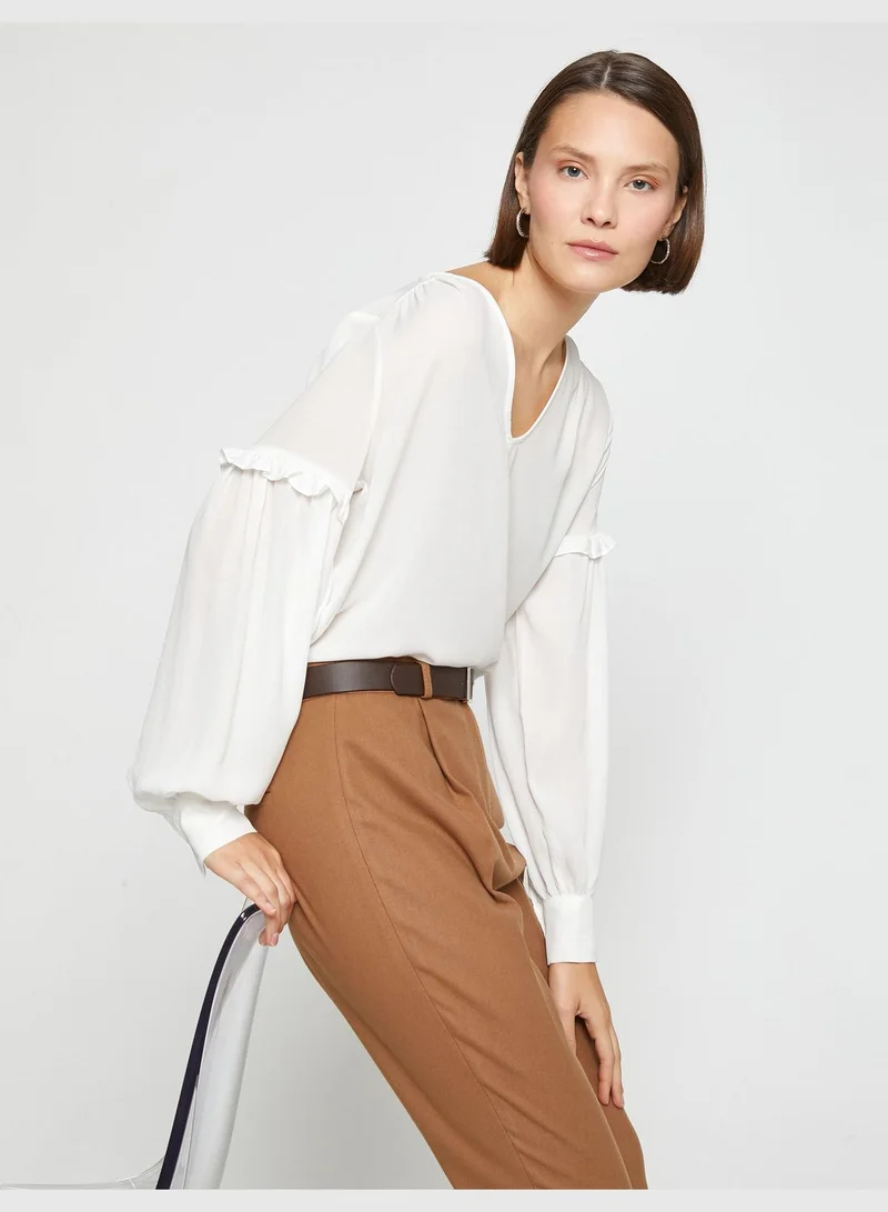KOTON Sleeve Detailed Blouse