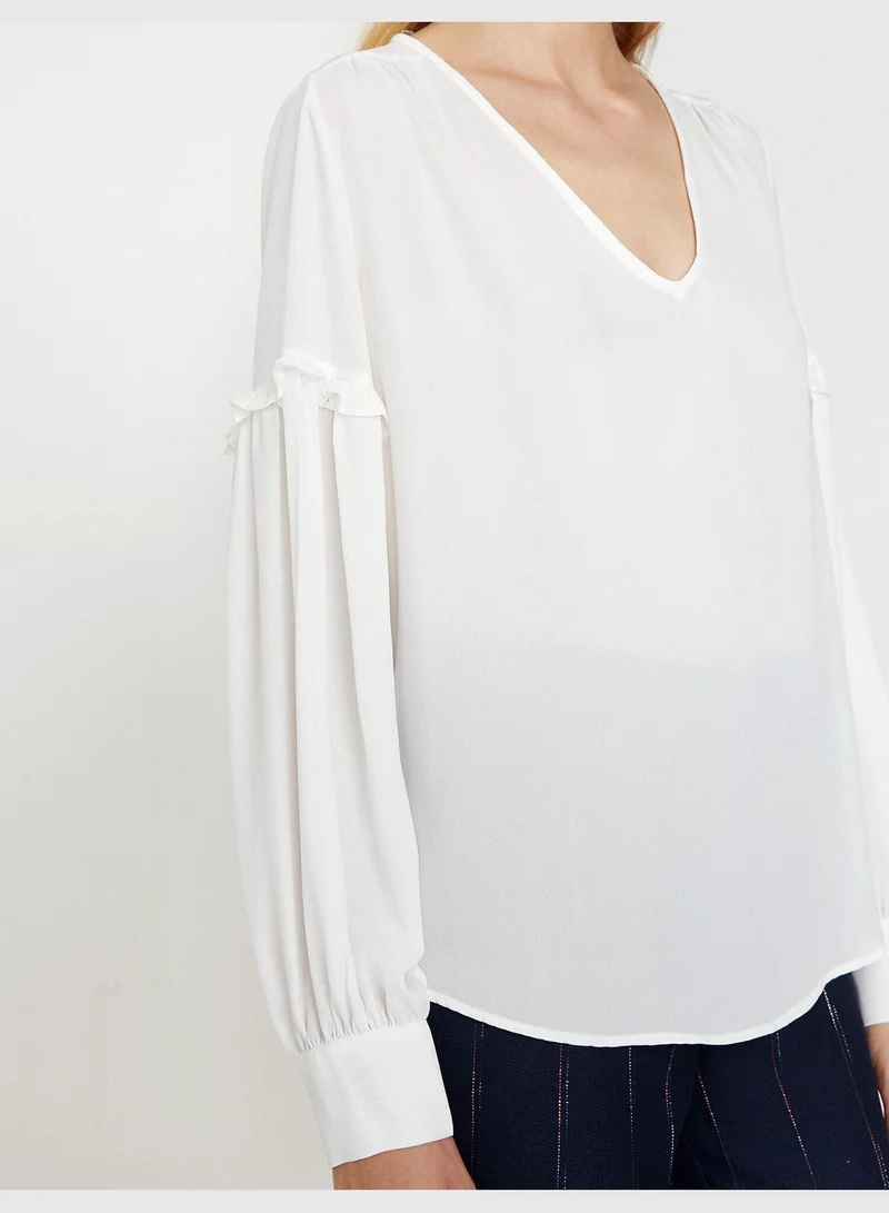 KOTON Sleeve Detailed Blouse