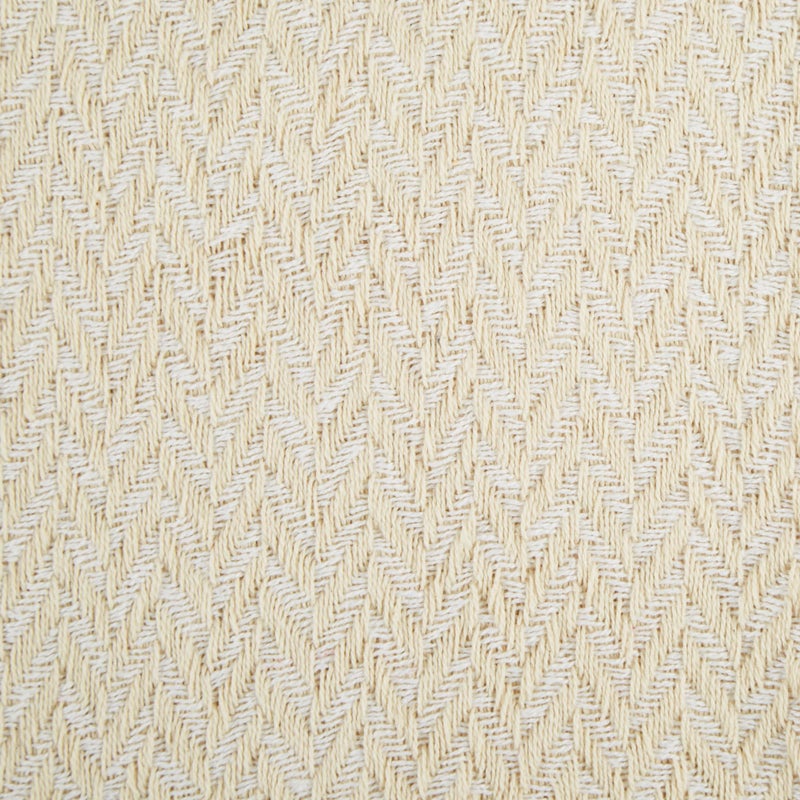 DII Modern Zig Zag Throw Blanket Woven Cotton, Hand-Knotted 2.5" Fringe, 50x60, Natural - Image 4