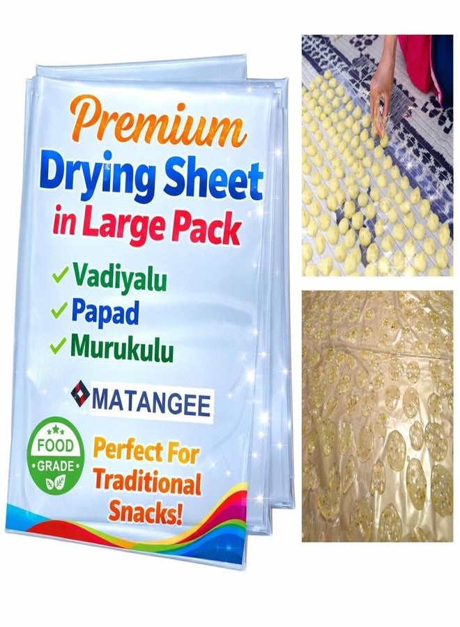MATANGEE Foldable Food Drying Sheet | Sun Drying Sheet for Papad, Chips, Fruits, Vegetables & Herbs for Balcony, Terrace & Window Use (Transparent, 2 Mt x 1.5 Mt) - Image 1