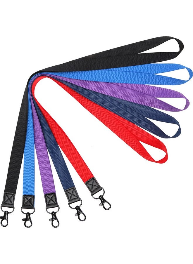 Lanyards Multicolour 5 Pack Neck Lanyard For Id Badge Holder Navy Blue Office Cute Lanyards For Keys Cruise Black Metal Hook Lanyard With Id Card Holder - pzsku/Z144DB8981458B97B0EB4Z/45/_/1735214689/52cb66c0-5931-41d4-99f5-020f03b13c6d