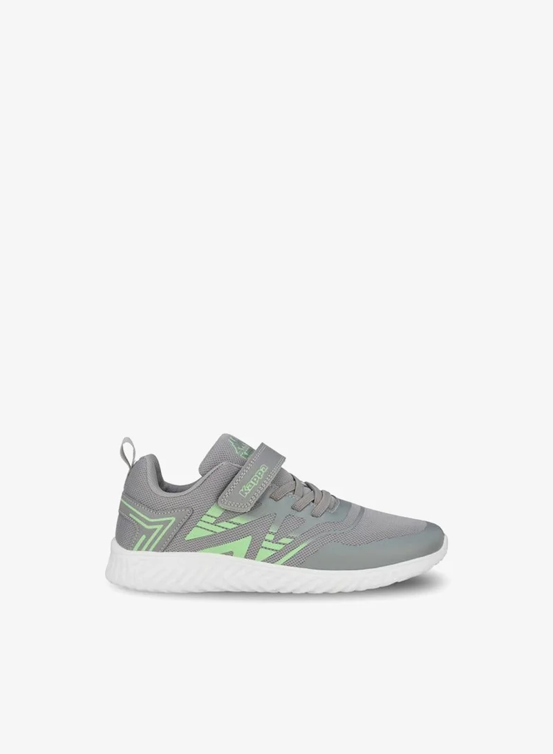 Boys Logo Print Hook & Loop Sports Shoes