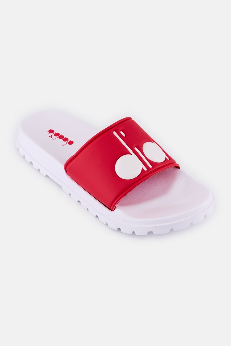 DIADORA أحذية سلايدز للرجال سولاناس، أحمر - Image 1