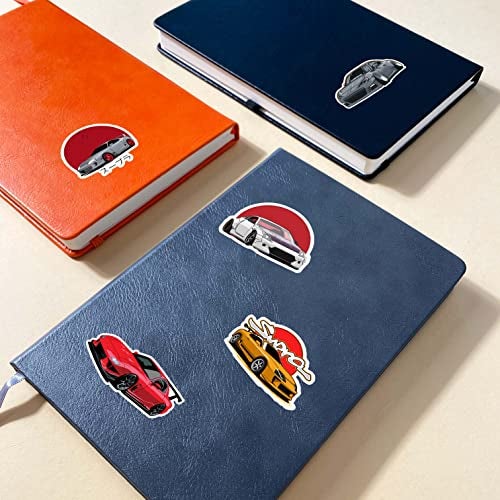 CodersParadise 55-Piece JDM Car Sticker Pack | Waterproof, Residue-Free Japanese Racing Car Stickers for Laptop, Journal, Bike Helmet, Guitar, Mobile Case - Image 2
