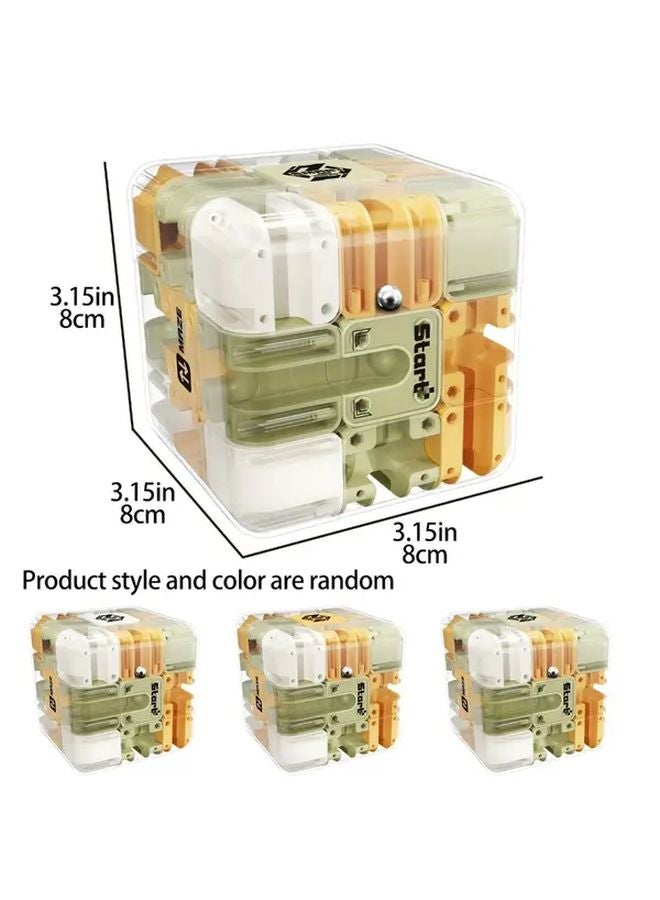 3D Maze Puzzle Cube Brain Teaser Educational Spatial Reasoning Game 1pc Single Color - Image 3