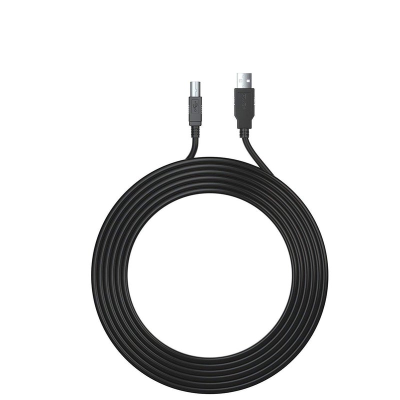 PWR+ 12Ft Extra Long USB-Printer-Cable 2.0 for HP OfficeJet LaserJet Envy, Canon Pixma, Epson Workforce, Stylus Expression Home, Brother, Silhouette Cameo, Dell Scanner Fax Cord - Image 3
