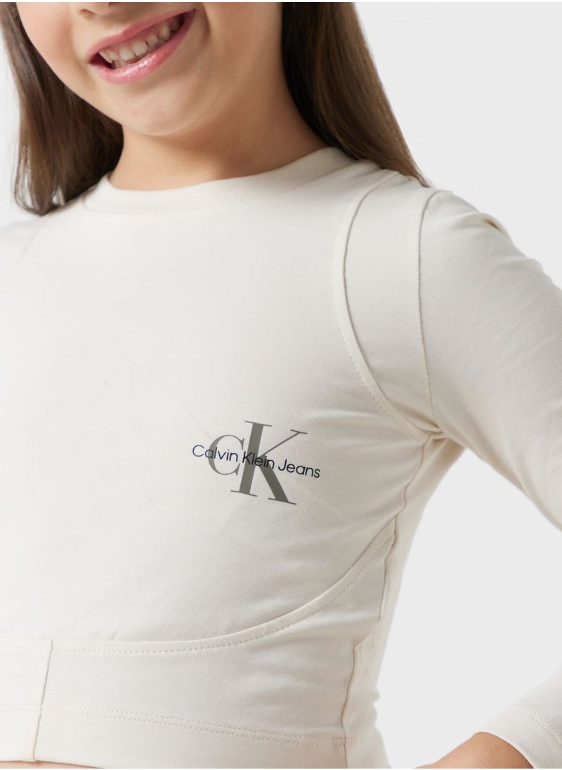 Calvin Klein Jeans - Kids Monogram Gradient T-Shirt - Image 1