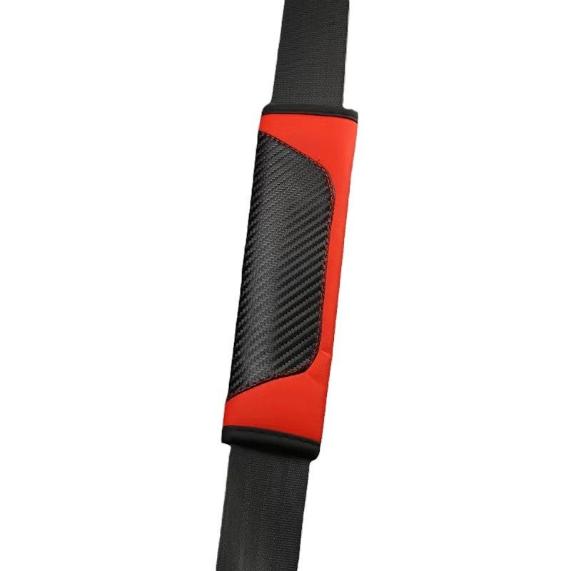 Leather seat belt shoulder pads, comfortable and durable. - Image 1
