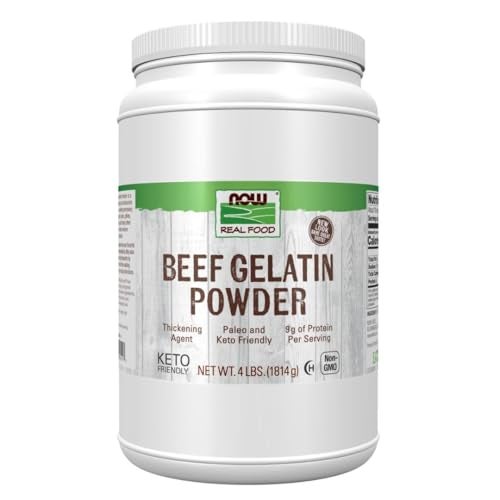NOW Foods Beef Gelatin Powder Natural Thickening Agent Source of Protein 4Pound - Image 1