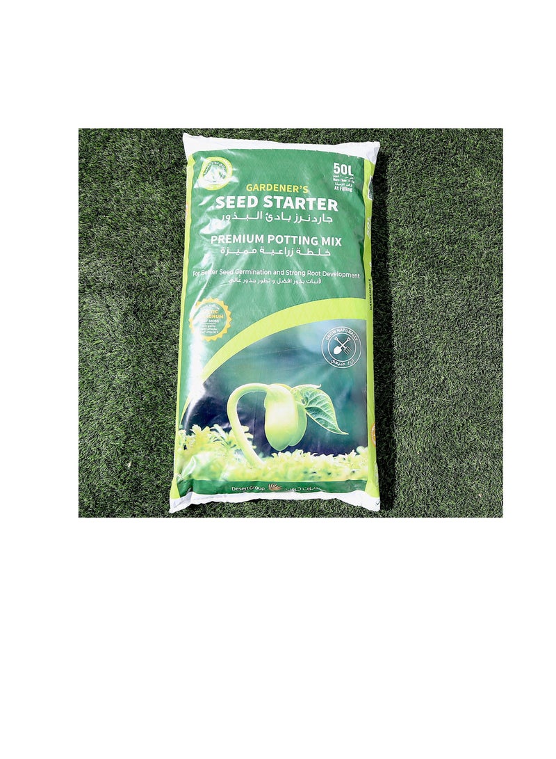 GARDENER'S Seed Starter Potting Mix Premium potting soil 10 LITER BAG - Image 2