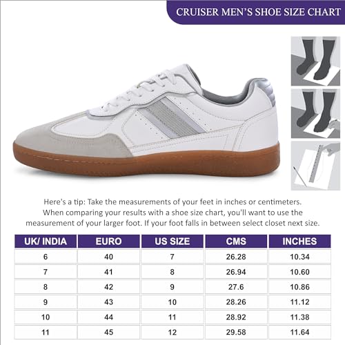 Cruiser Sneaker for Men | Lightweight & Comfortable | Stylish Lace-Up Casual Footwear with Cushioned Insole | Perfect for Versatile Outfits 2634-9 - Image 5