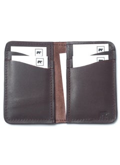 Odra Leather Men's Vertical Wallet NO22 – Dark Brown | Genuine Natural Leather, Sleek & Stylish  - Image 1