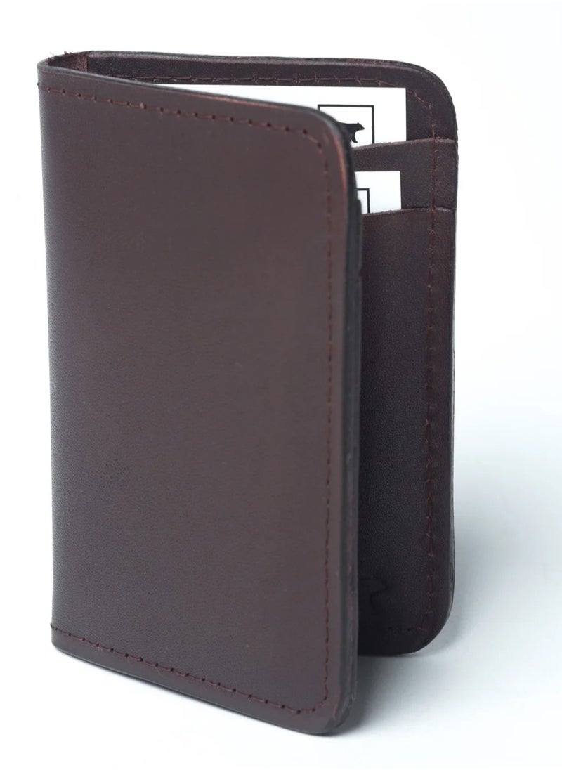 Odra Leather Men's Vertical Wallet NO22 – Dark Brown | Genuine Natural Leather, Sleek & Stylish  - Image 2