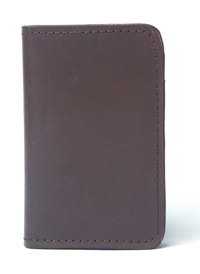 Odra Leather Men's Vertical Wallet NO22 – Dark Brown | Genuine Natural Leather, Sleek & Stylish  - Image 5