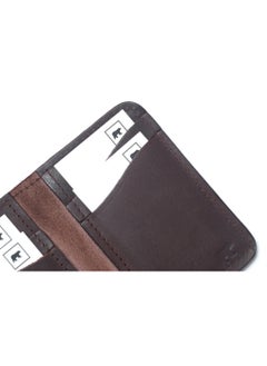 Odra Leather Men's Vertical Wallet NO22 – Dark Brown | Genuine Natural Leather, Sleek & Stylish  - Image 3
