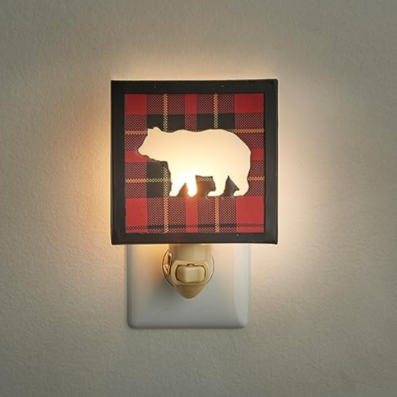 Sportsman Plaid Bear Night Light - Image 2