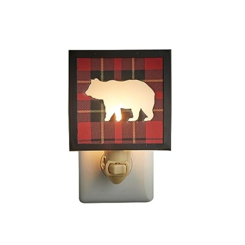 Sportsman Plaid Bear Night Light - Image 4