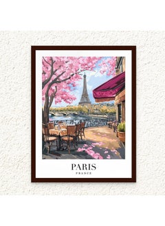 Art Decor Art Decor Framed Fine Art Portrait Print of Eiffel Tower Wall Art Paris France Travel Poster Cityscape Wall Décor for Home Living Room Bedroom Hotels Office  - Image 1