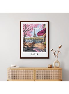 Art Decor Art Decor Framed Fine Art Portrait Print of Eiffel Tower Wall Art Paris France Travel Poster Cityscape Wall Décor for Home Living Room Bedroom Hotels Office  - Image 2
