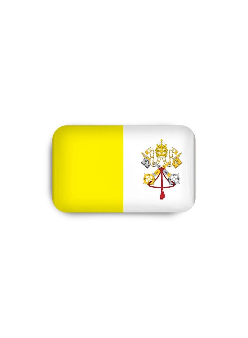 971MEDIA Vatican City Flag Magnetic Badge - Image 2