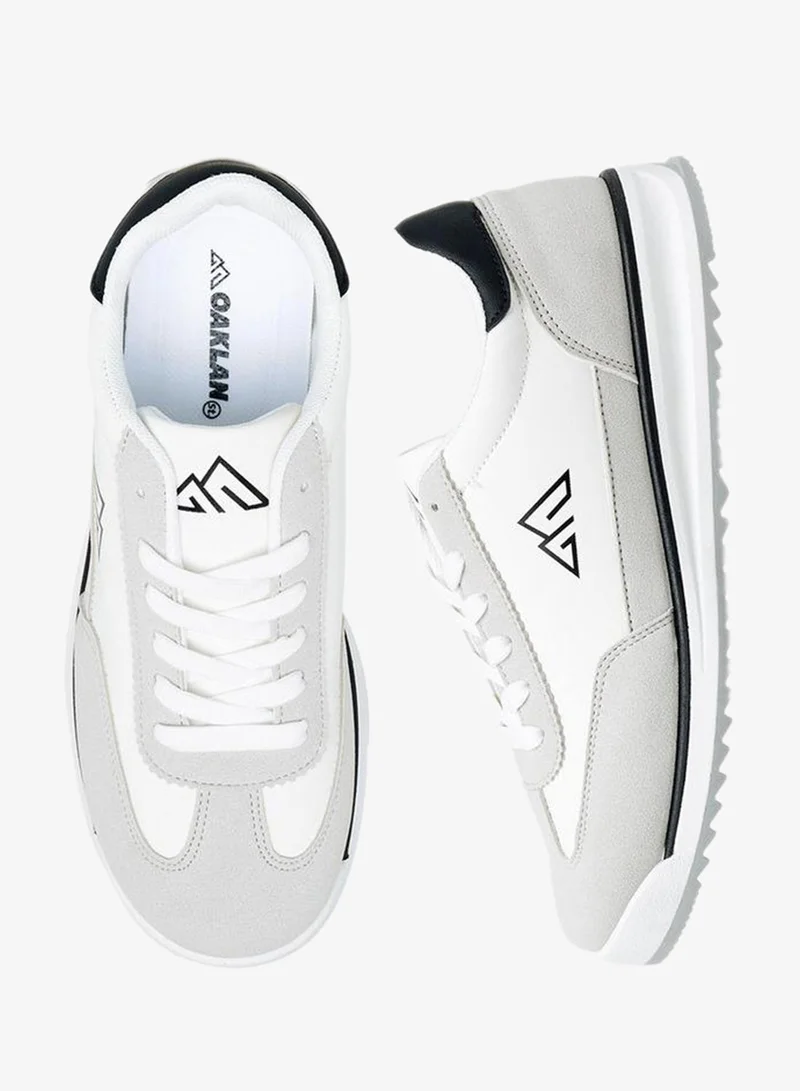 Oaklan by Shoexpress WHITE Women Panelled Lace-Up Sports Shoes for Women | Best Price UAE