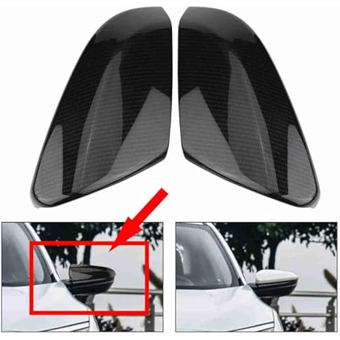 ريحني طبقات تغطية مرآة خفيفة مرتين لسيارة سيدان كوبيه 20162019 ممارسة مغطاة بمرآة جانبية لباب السيارة، غطاء الجودة من المصنع المحترف - Image 4