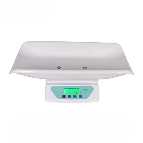 Dr. Care Digital Baby Weighing Scale for Newborns, Infant & Toddler Tray, Measures Up to 30kg, LCD Display, Accurate & Lightweight Baby Weight Machine TS-500 (White) - Image 1