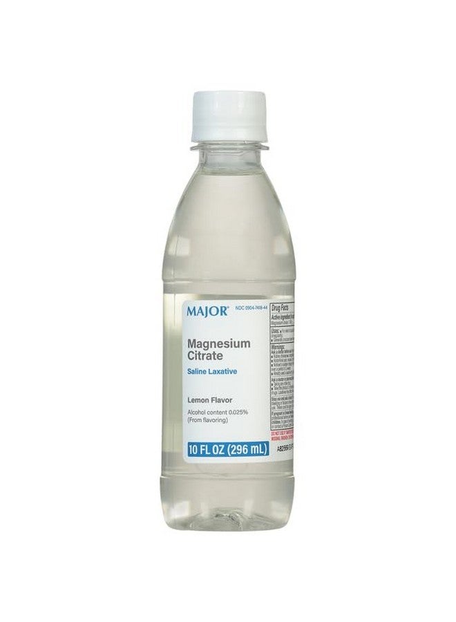 Major Magnesium Citrate Saline Laxative - Helps Relieve Occasional Constipation (Irregularity) - Lemon Flavor - 10 Fl. Oz. (1 Pack) - Image 1