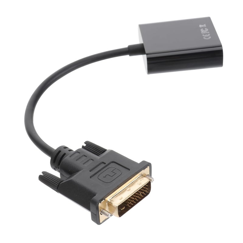 Merryhapy DVI to VGA Converter Cable 1 Pin Black High Resolution Compatible - Image 2