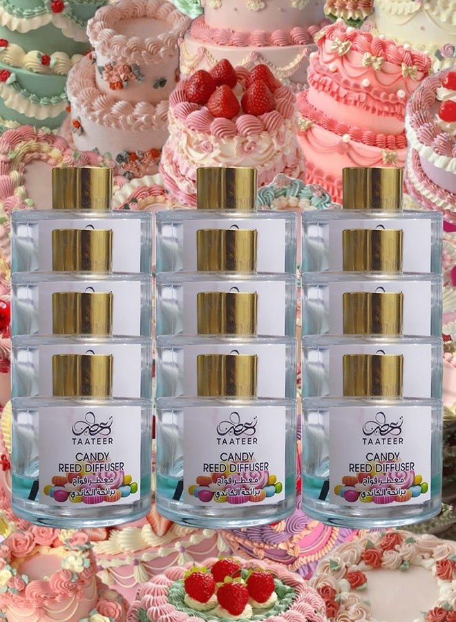 TAATEER 12 Pieces Candy Reed Diffuser - Image 1