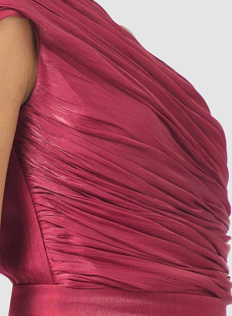 Namshi x draped evening dress - Image 4