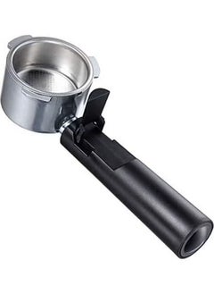 EXCLIFE Coffee Bottomless Stainless Steel Portafilter With Filter Basket Black 51mm  - Image 1