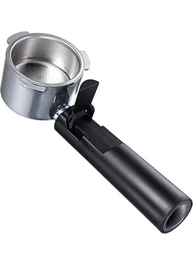 EXCLIFE - Coffee Bottomless Stainless Steel Portafilter With Filter Basket Black 51mm - Image 1
