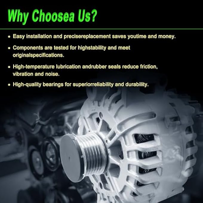 SHICHU 180A Alternator Compatible with 18-13 128I,06 325I 325XI 330I,07-13 328I,07-08 328XI, 06-07 525I 525XI 530I 530XI,08-10 528I,08 528XI,07-10 X3 X5,Replace for:Valeo 439560 12317521178 11260N - Image 5