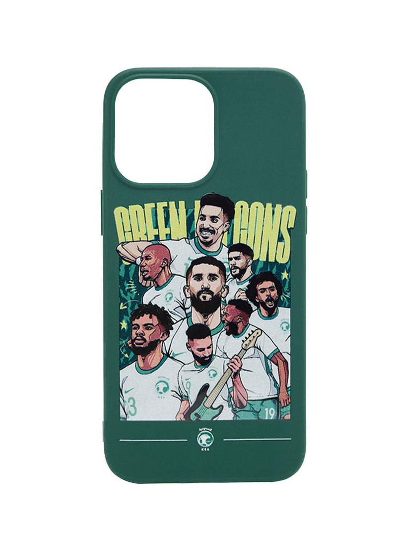 noon Green Design 2 Pattern TPU Phone Case For iPhone 13 Pro - Image 1
