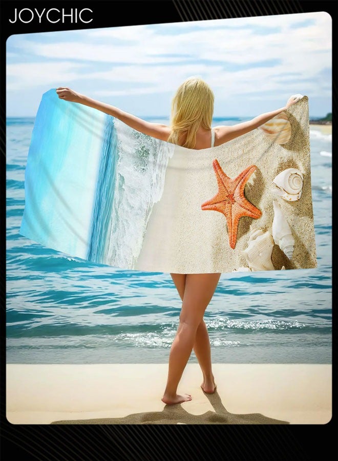 Joychic Microfiber Lightweight Beach Towel 150*70cm Quick Dry Towel for Swimmers Sand Proof Beach Absorbent Towel for Travel Swim Yoga  - Image 1