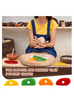 Excefore 12 Pcs Soft Rubber Rib for Pottery Clay Silicone Ceramics Tools Multi Styles Pottery Rubber Clay Ceramic Ribs for DIY Smooths Shapes Sculpting Pottery Ceramics Clay Tool  - Image 2